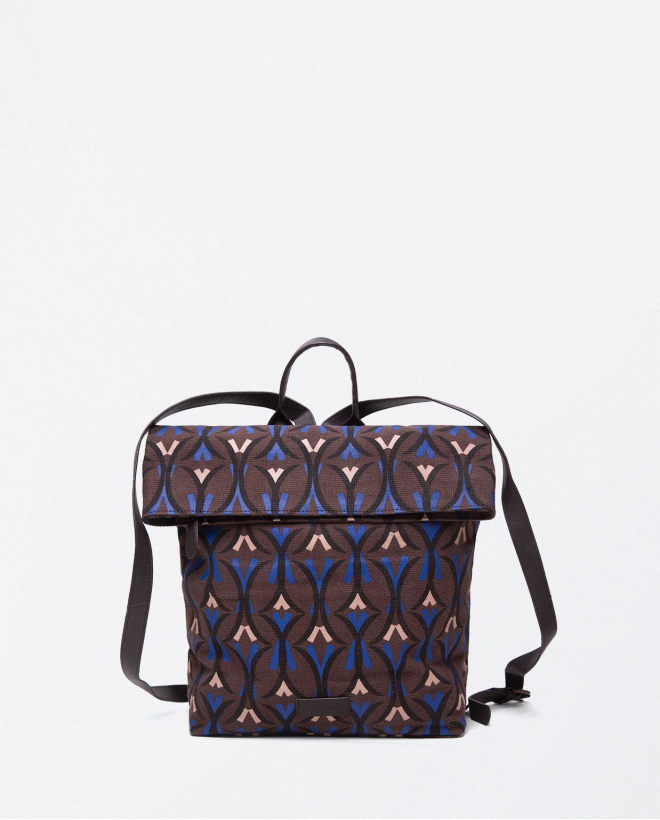 Cloth backpack with printed...