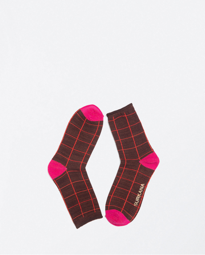 Printed short sock with a...