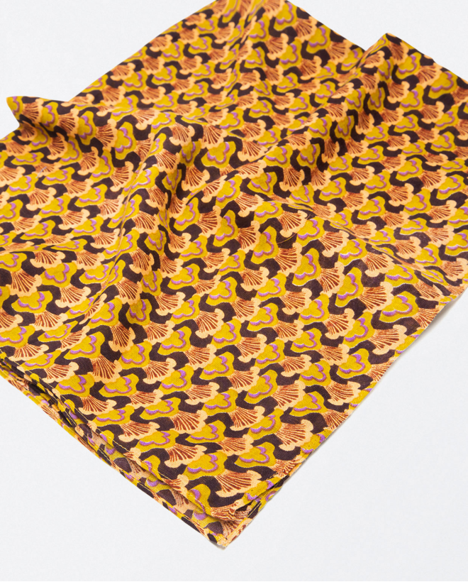Geometric print scarf Multi