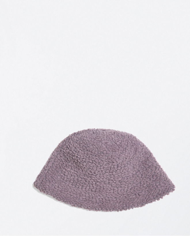 Plain knitted bucket hat...
