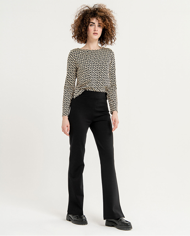 Flare pants with side slits...