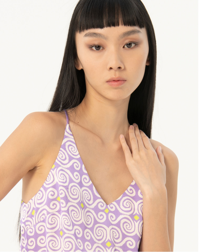 Strapless Satin Tank | Pearl