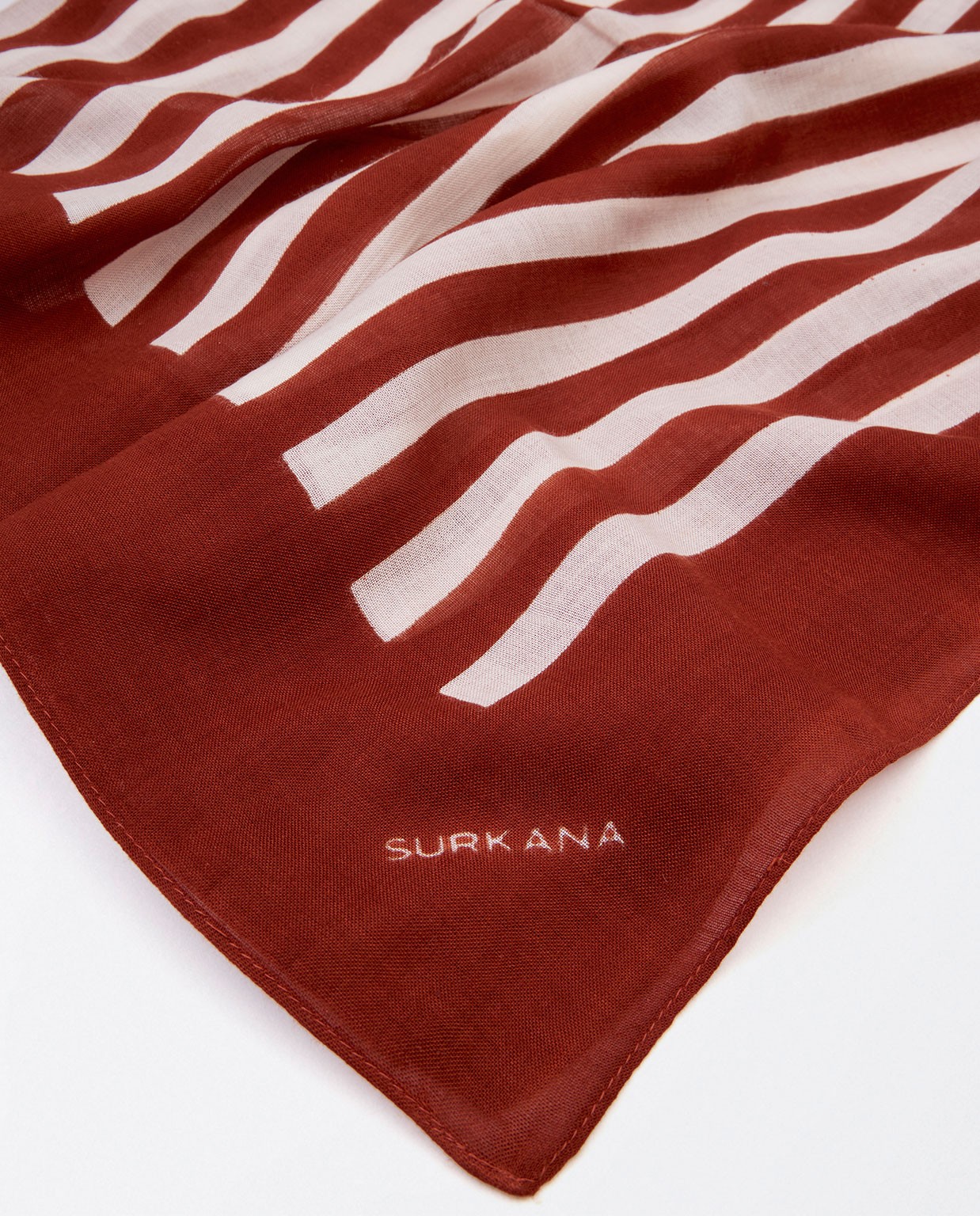 Printed sarong scarf Brown