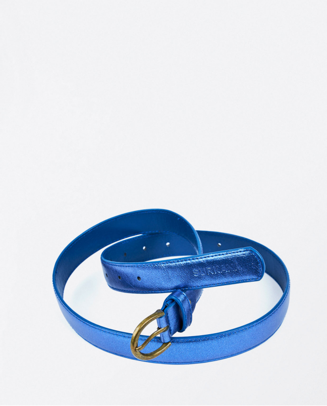 Plain basic thin belt Blue