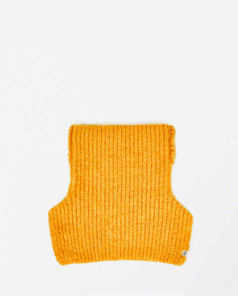 Cuello alto de punto Naranja