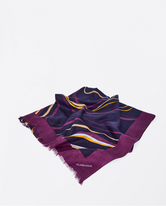 Foulard viscosa estampado...