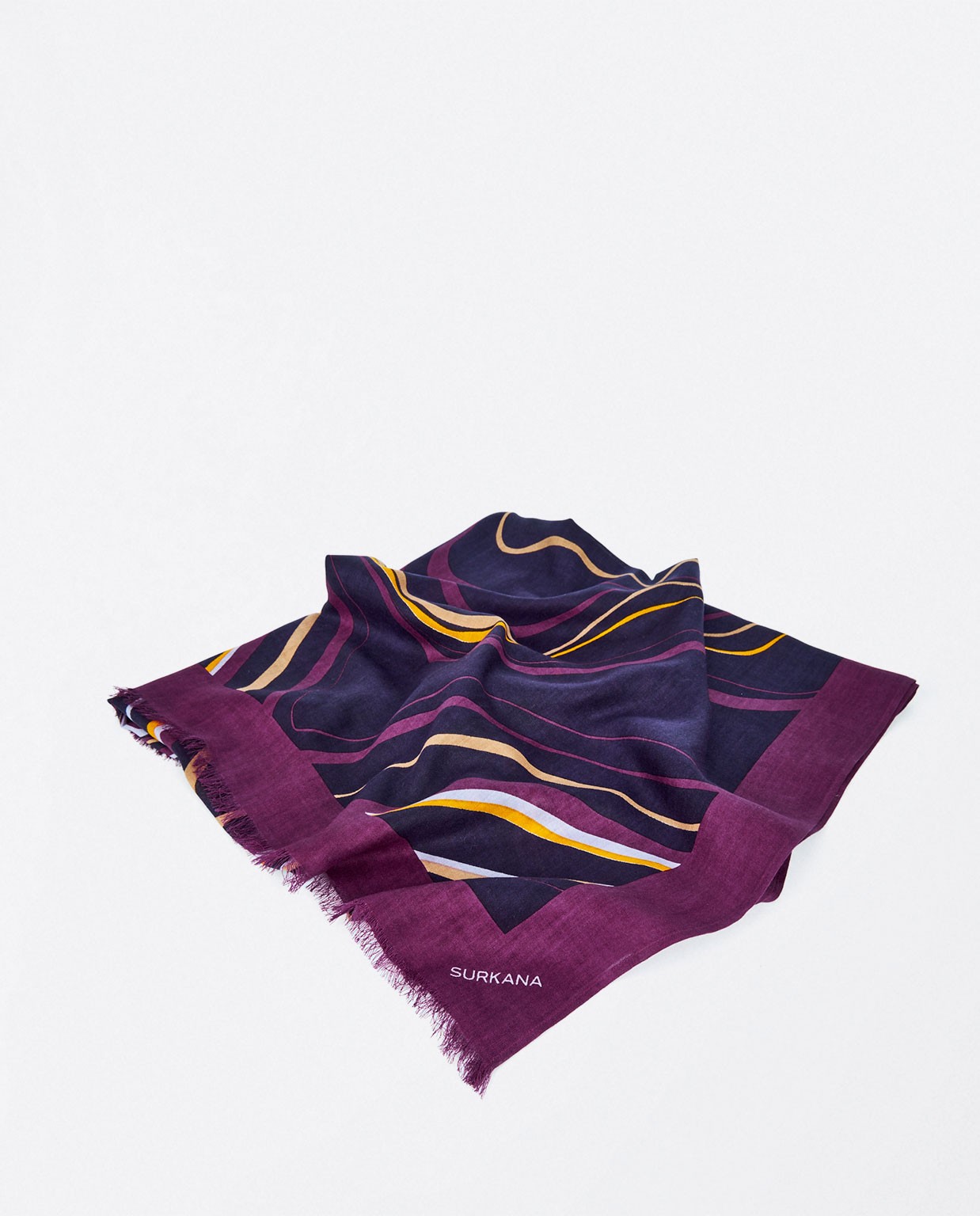 Foulard viscosa estampado Morado