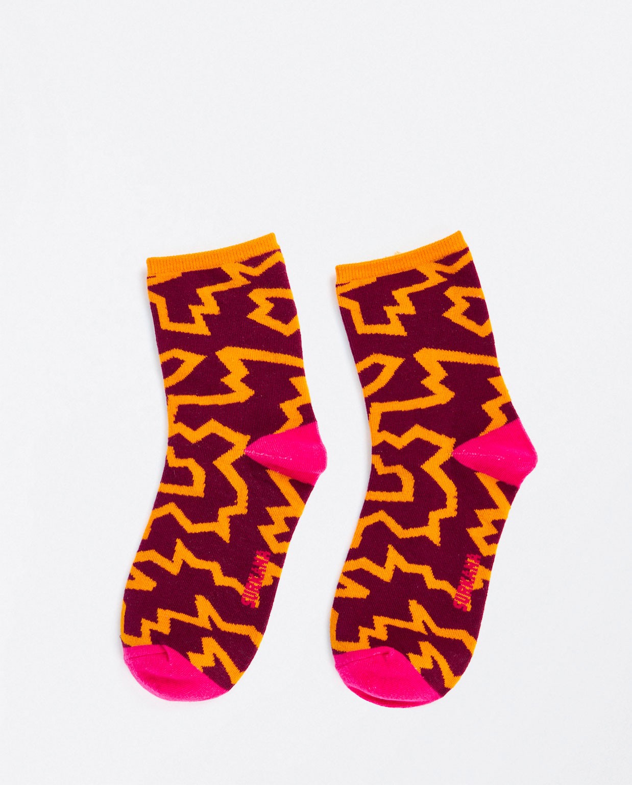 Medium jacquard socks Purple