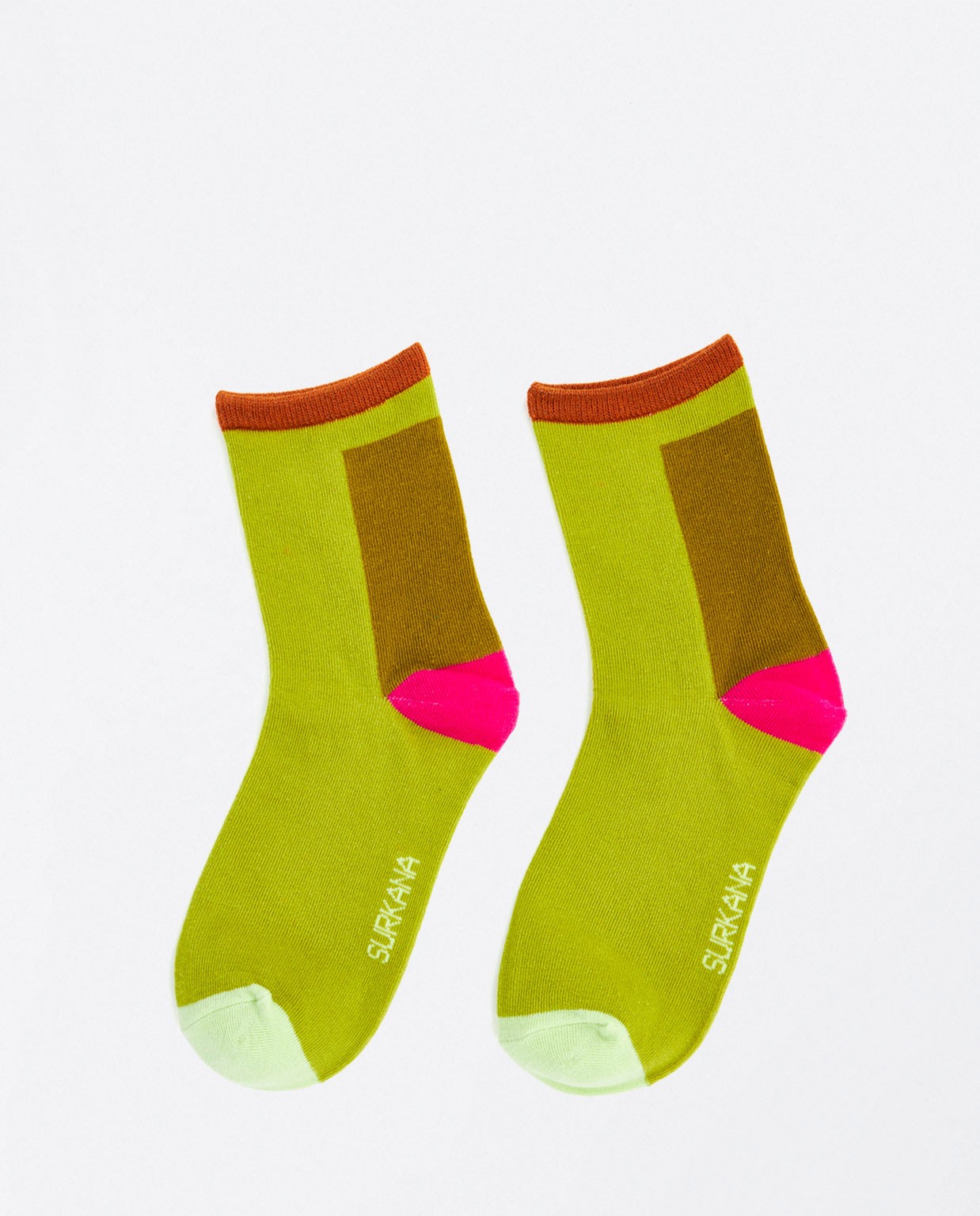 Medium jacquard socks Green