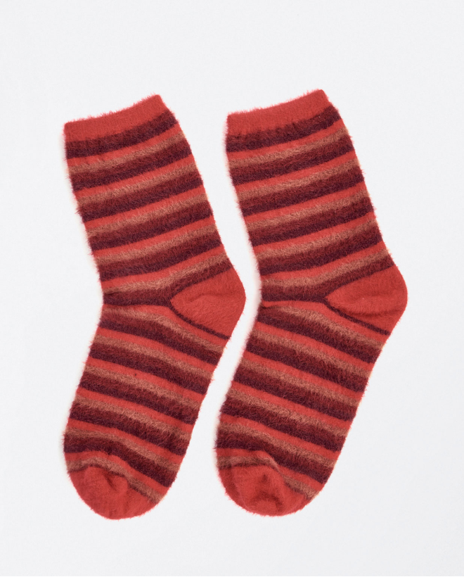 Half pile socks Maroon