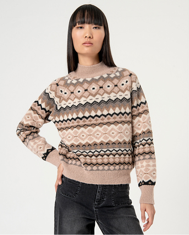 Jacquard jacquard sweater...