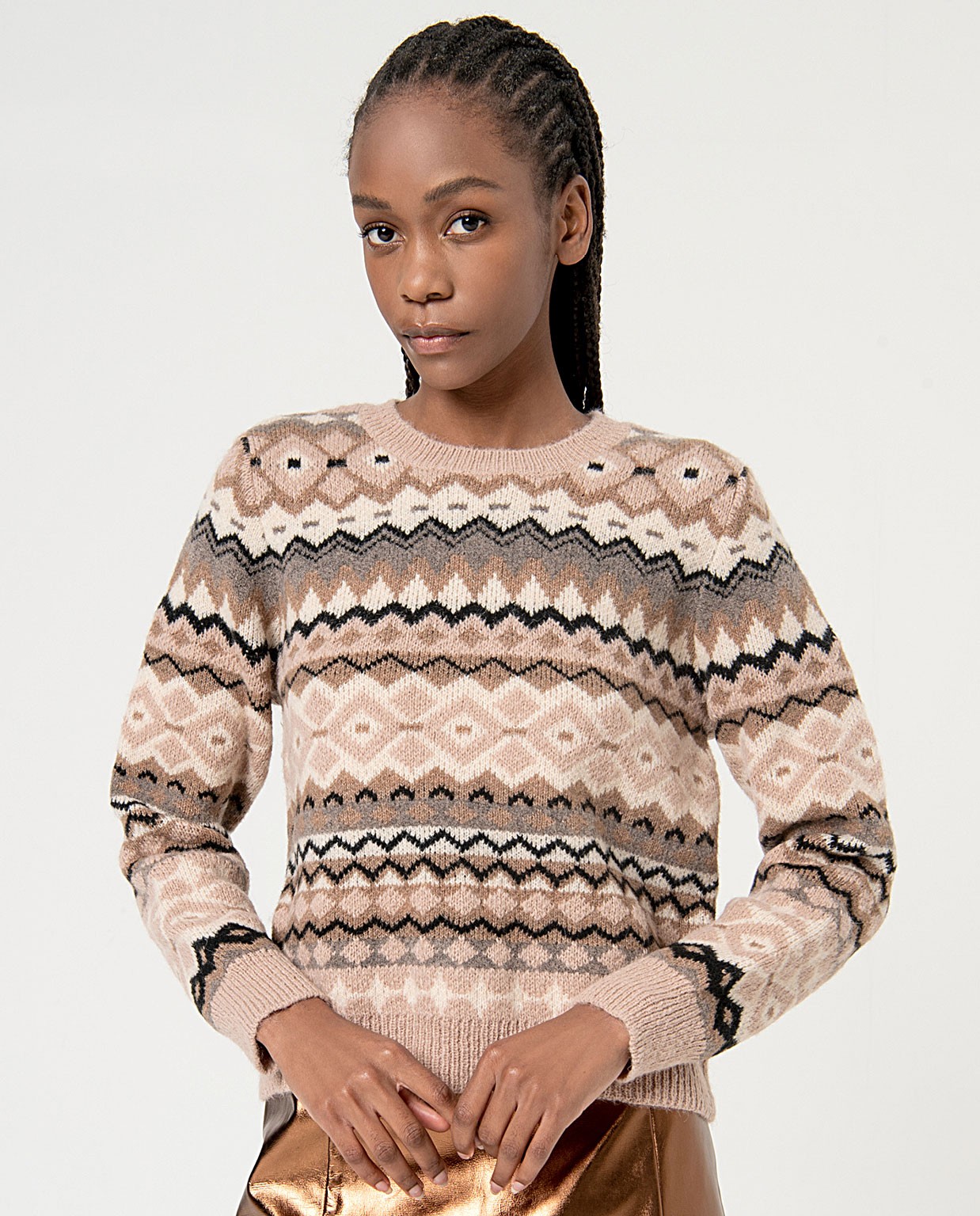 Pull jacquard jacquard Pierre