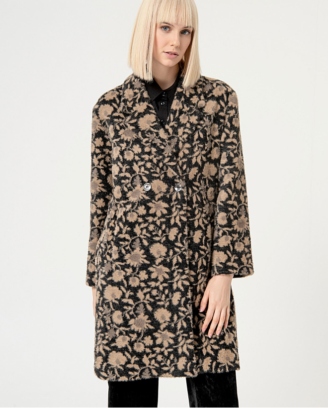 Abrigo jacquard oversize...