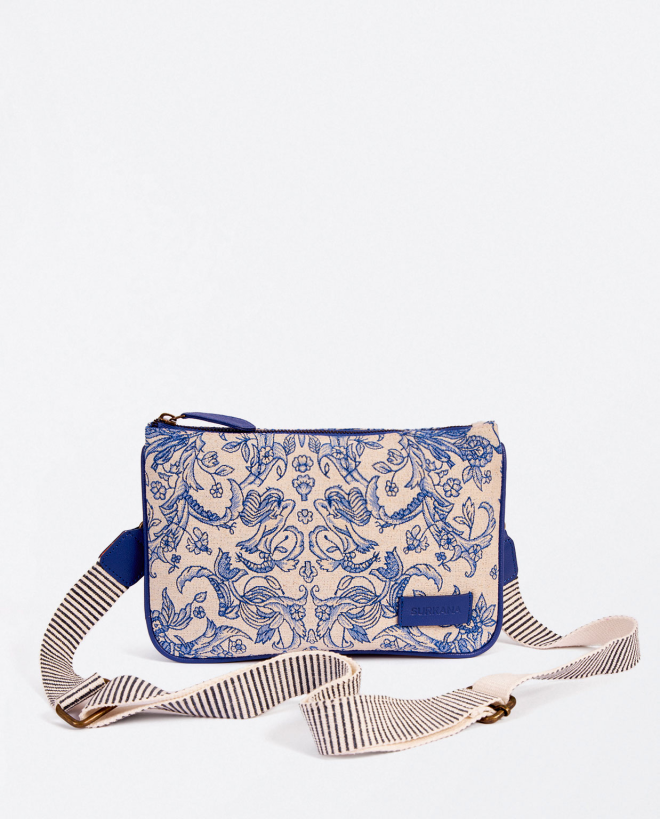 Bandolera jacquard Azul