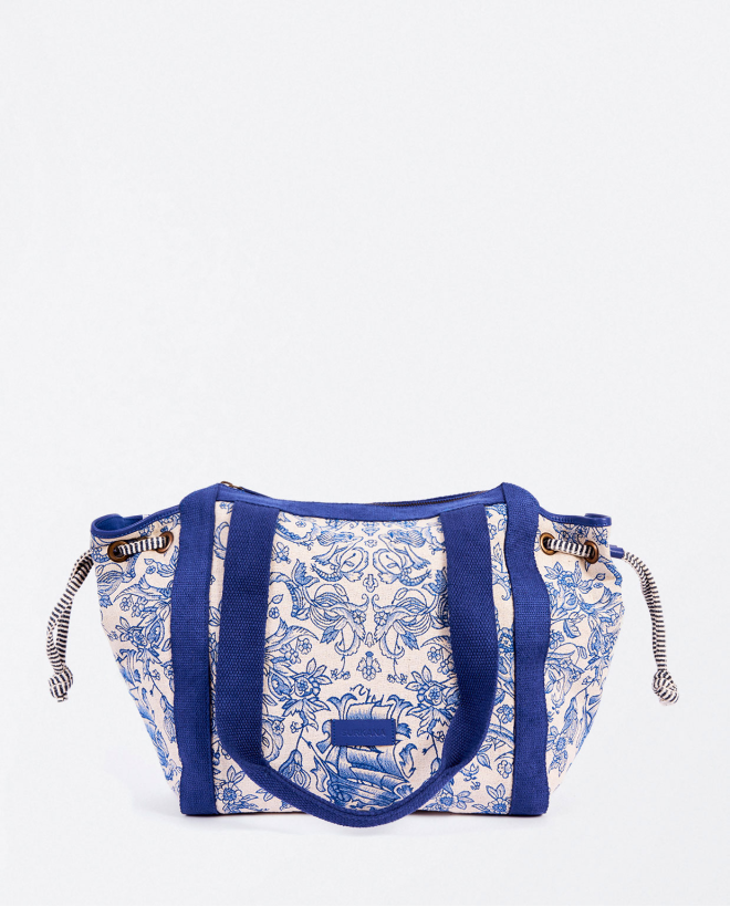 Jacquard shopper Blue