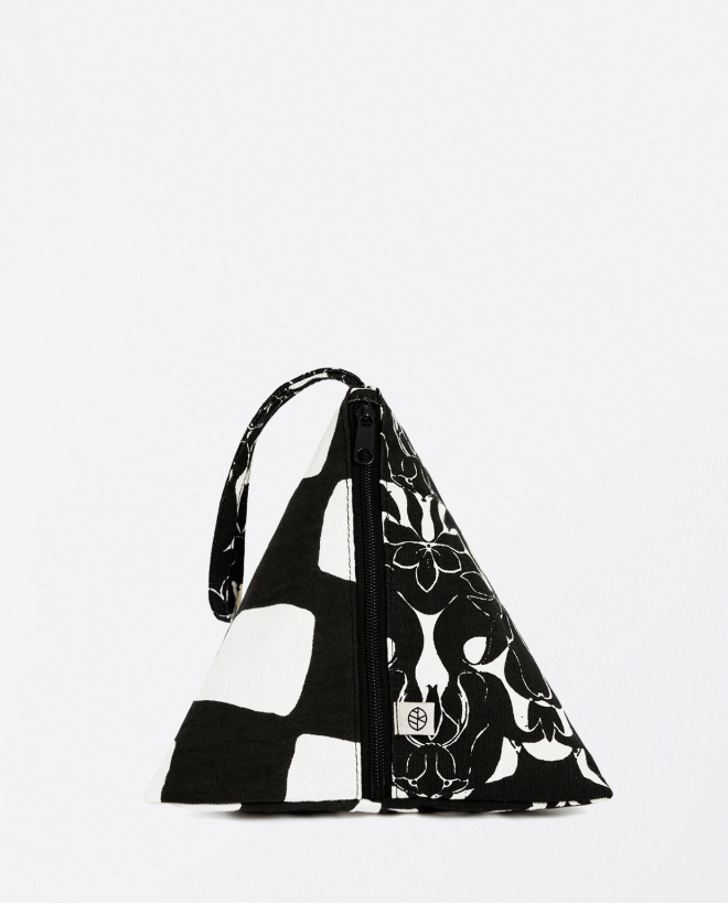 Triangle beach bag Black