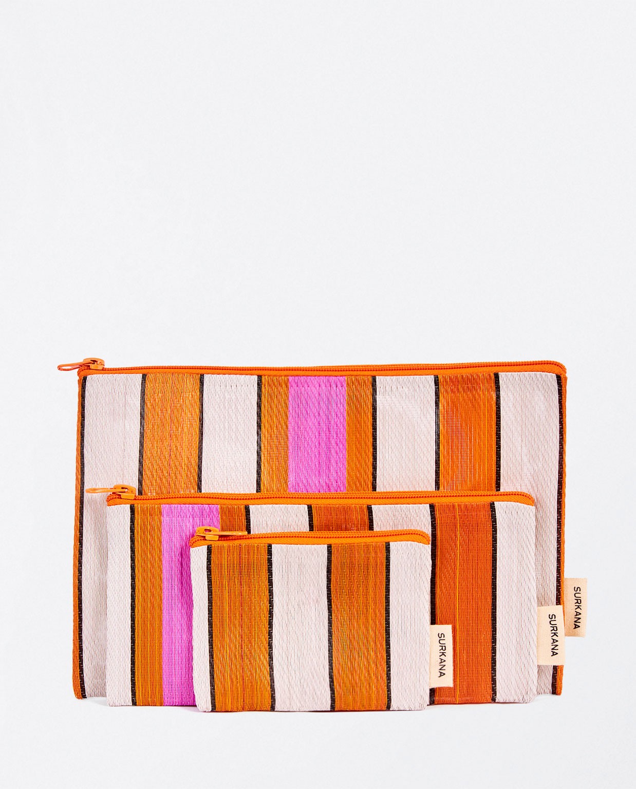 Market toiletry bag set Orange