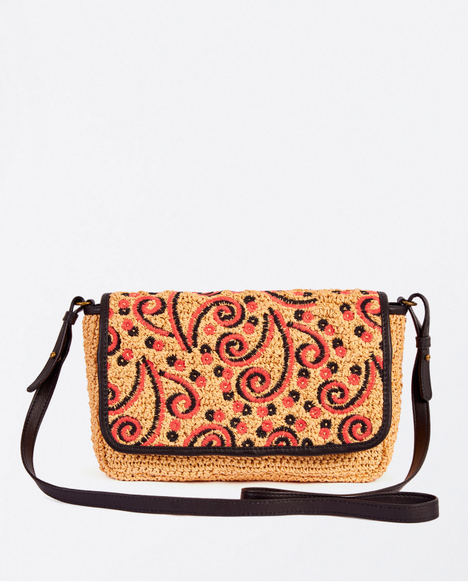 Crochet knitted shoulder bag Multi