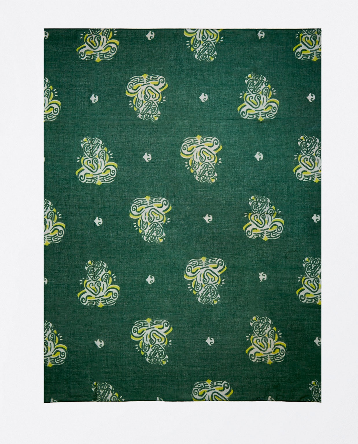 Foulard paréo imprimé Vert acide