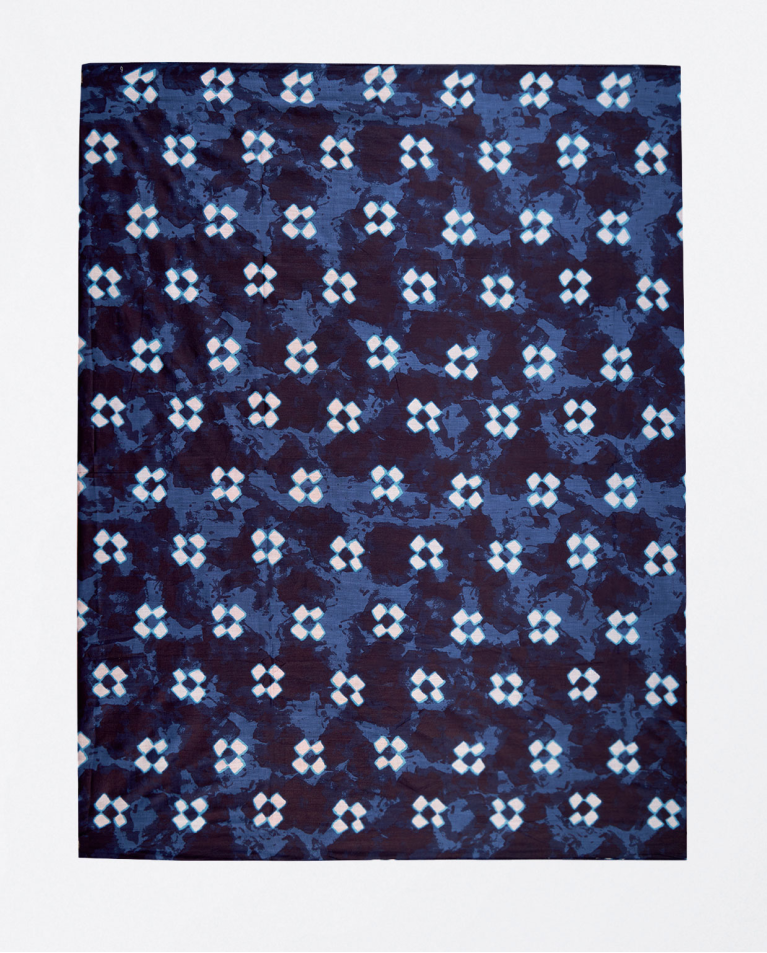 Foulard paréo imprimé Bleu