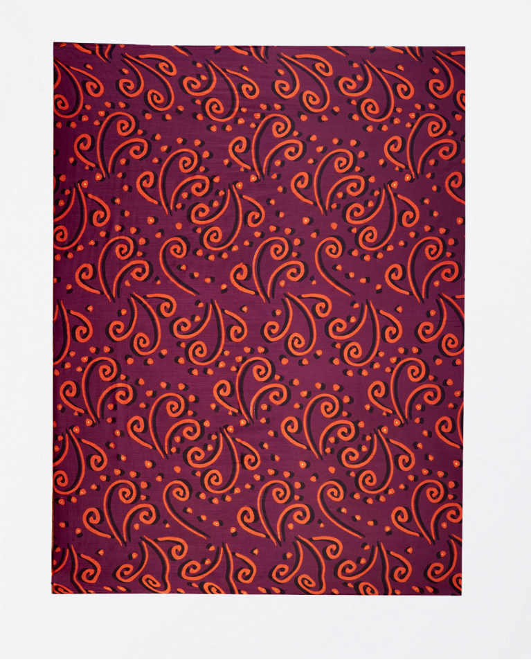 Printed sarong scarf Maroon