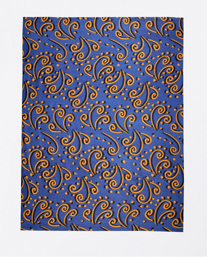 Printed sarong scarf Blue