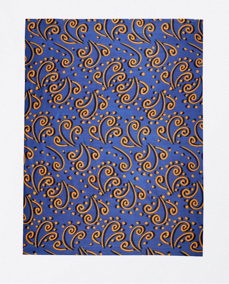 Printed sarong scarf Blue