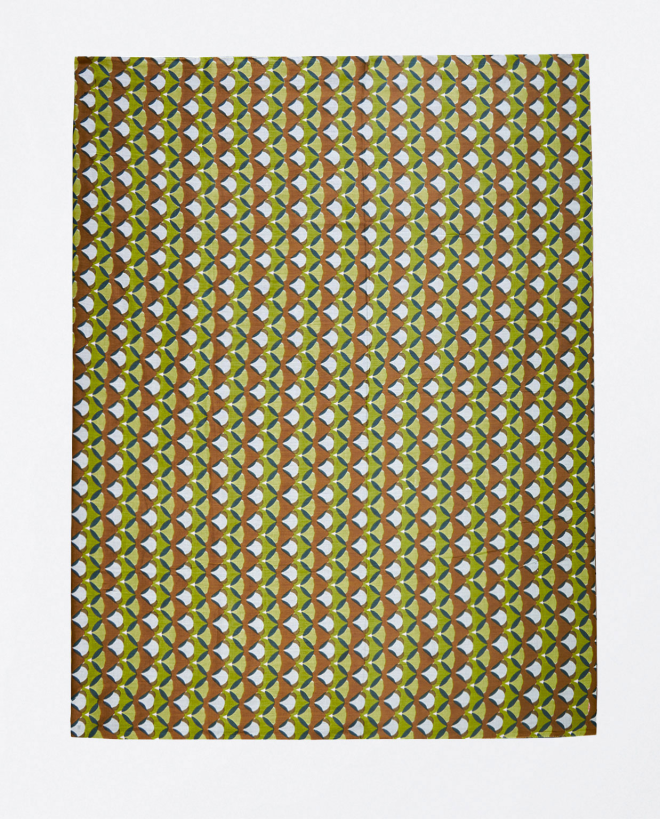 Printed sarong scarf Green