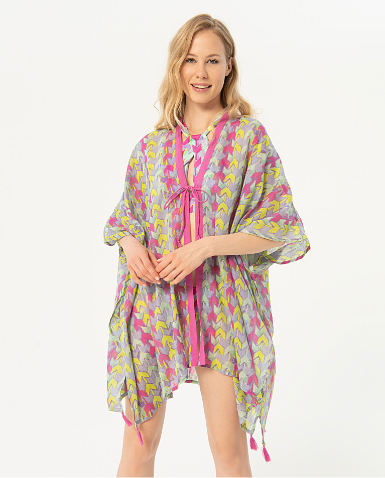 Open short kimono Lilac