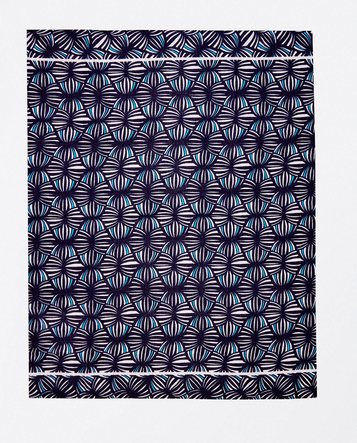 Pañuelo pareo estampado Azul