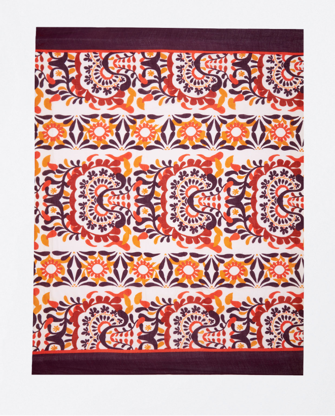 Printed sarong scarf Tile