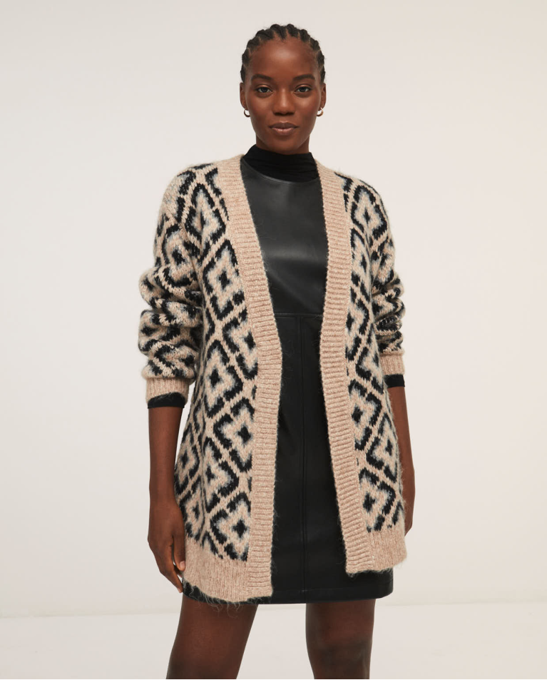 Cardigan en tricot jacquard Pierre