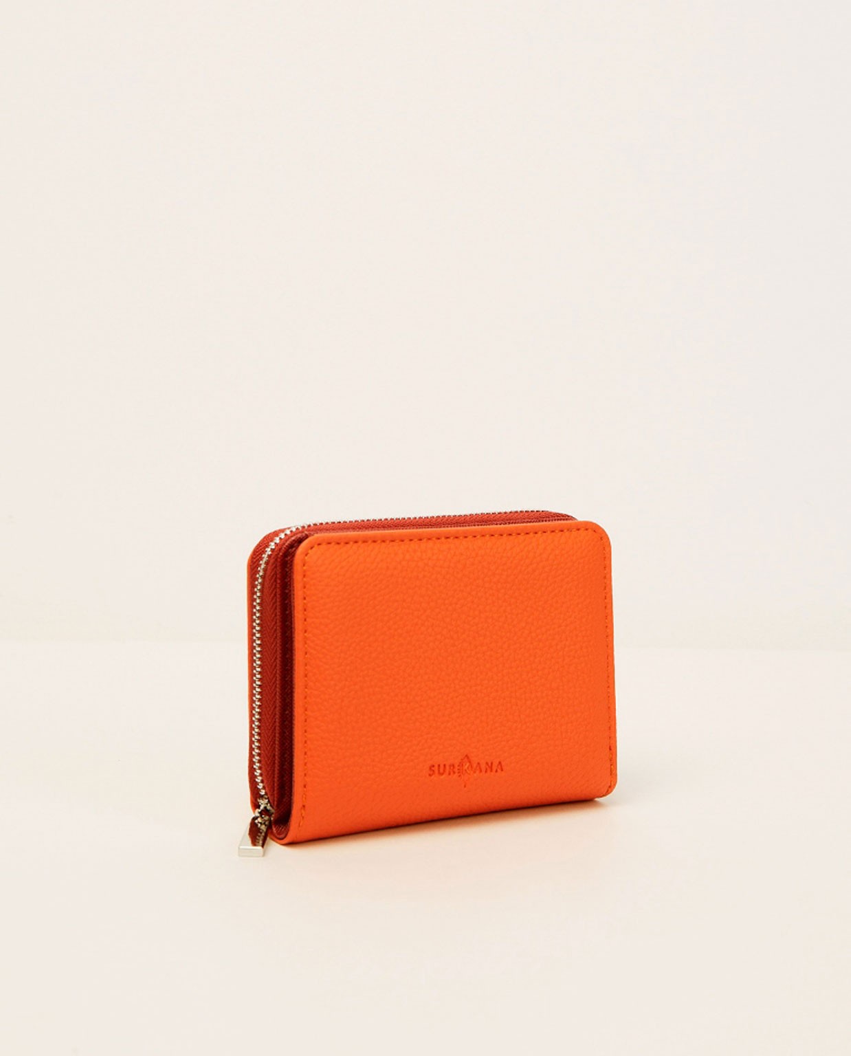 Small purse with zipper Orange