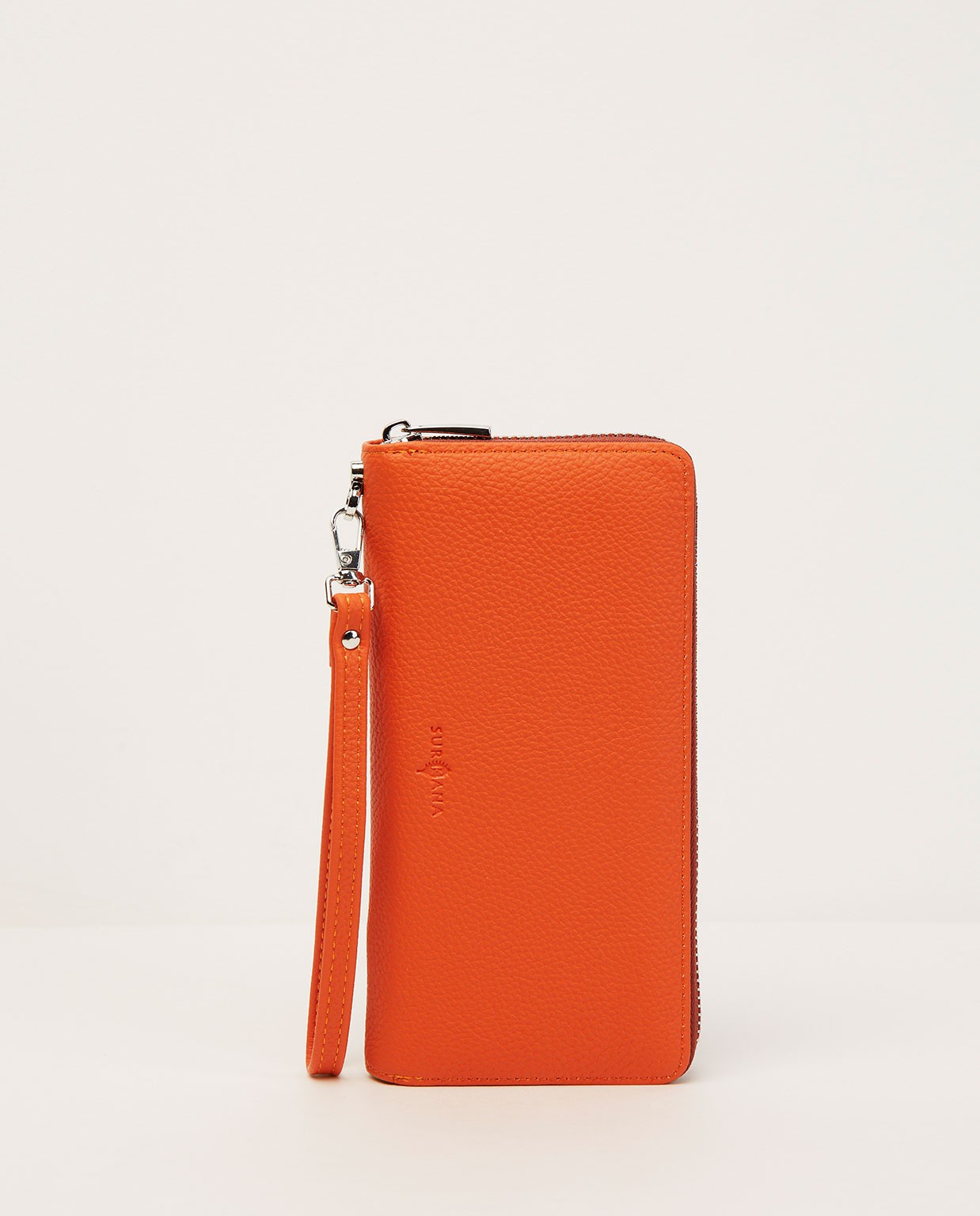 Large purse with zipper Orange