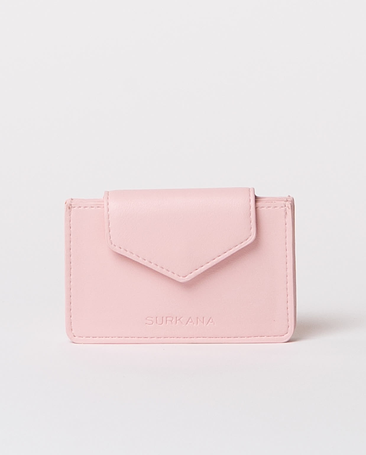 Card holder with plain envelope flap Pink