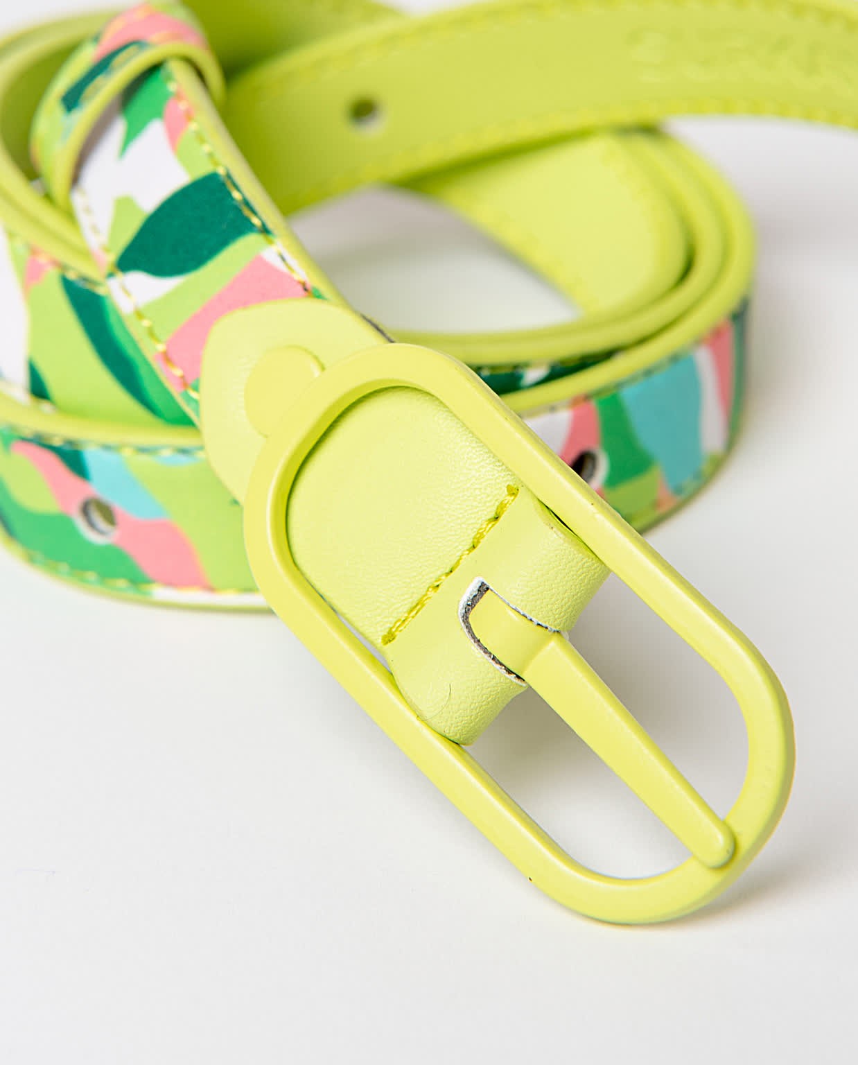 Cintura sottile reversibile Verde
