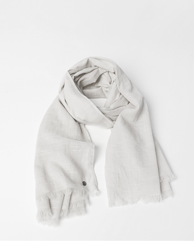 Pañuelo foulard algodón liso Blanco