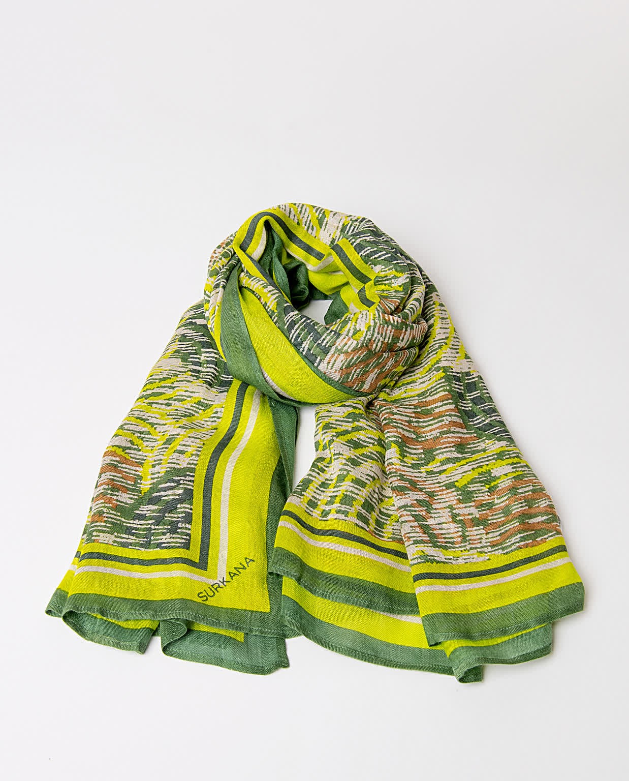 Printed scarf Green