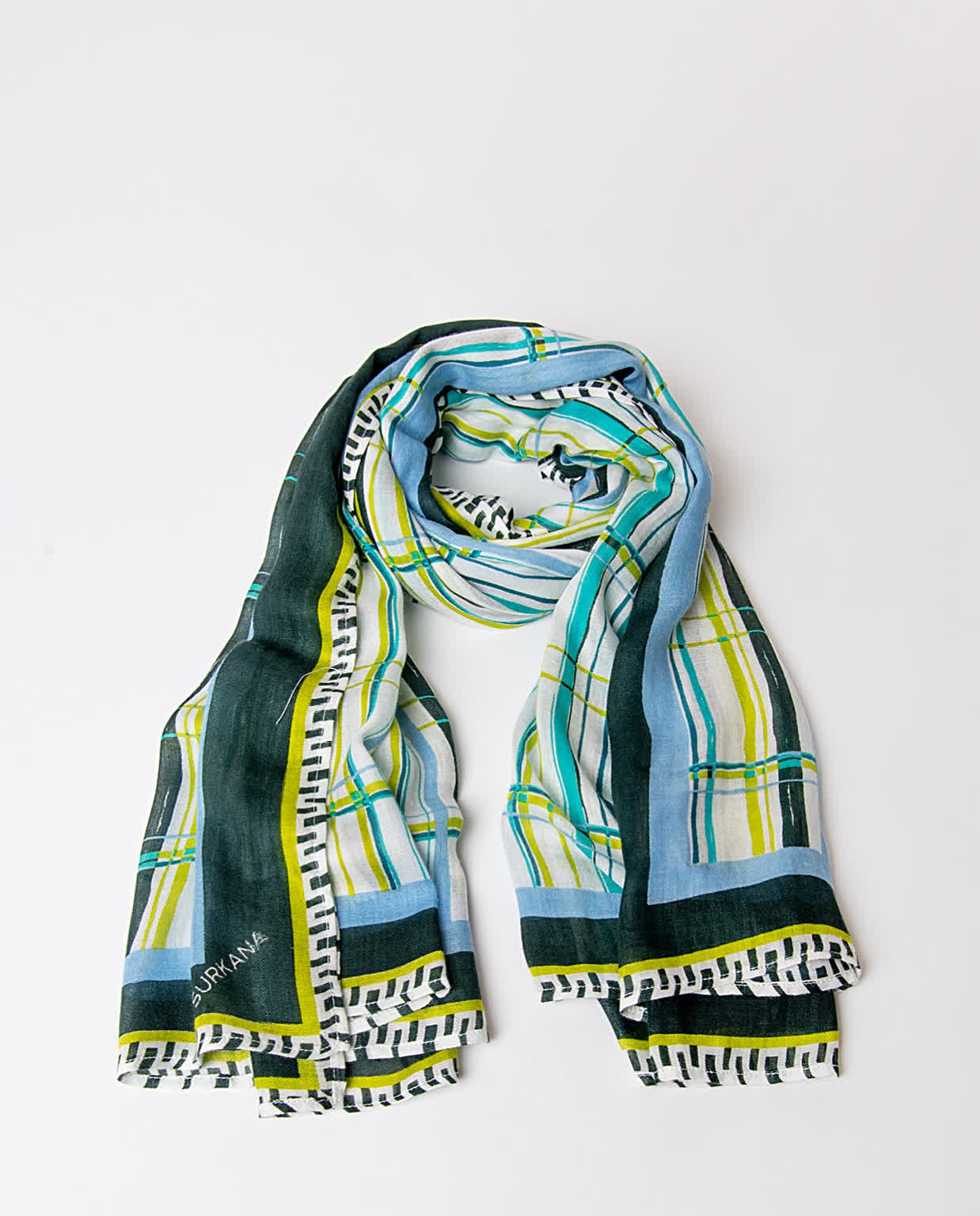 Printed scarf Green