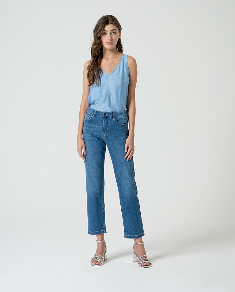 Straight denim jeans Blue