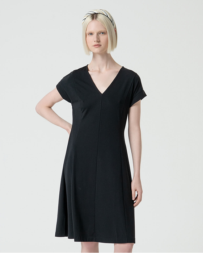 Basic plain stretch dress...