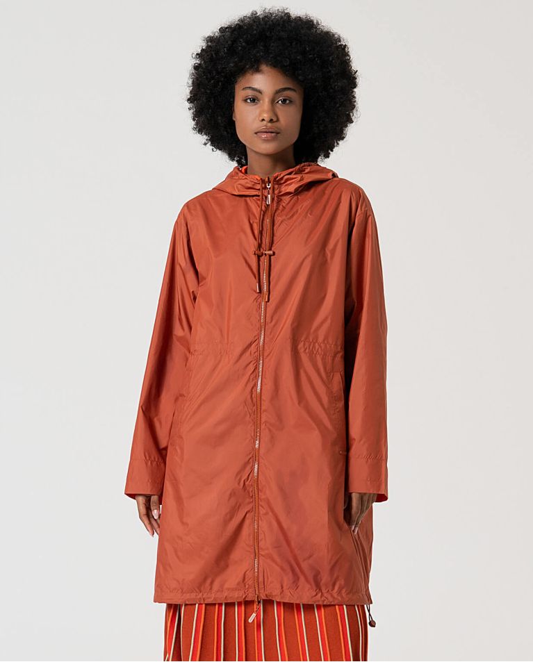 Parka imperméable réversible Brique