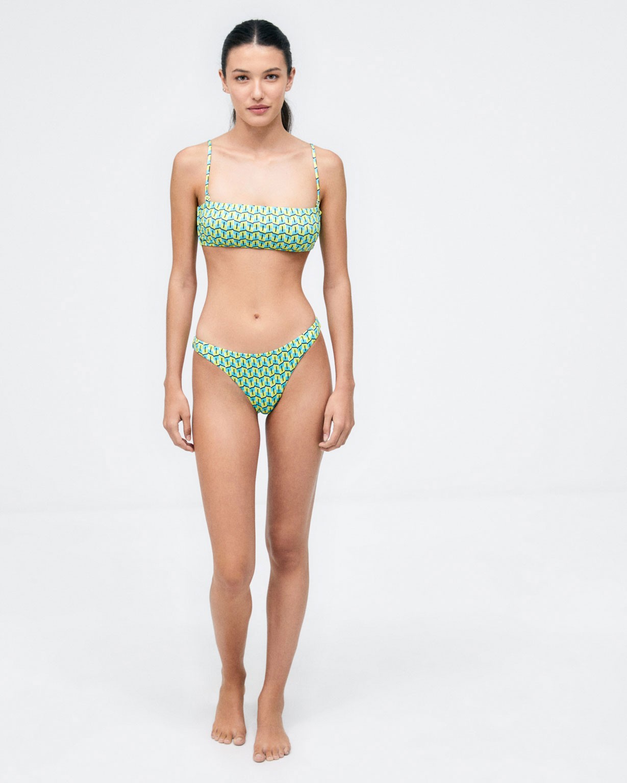 Bikini top bandeau Verde acido