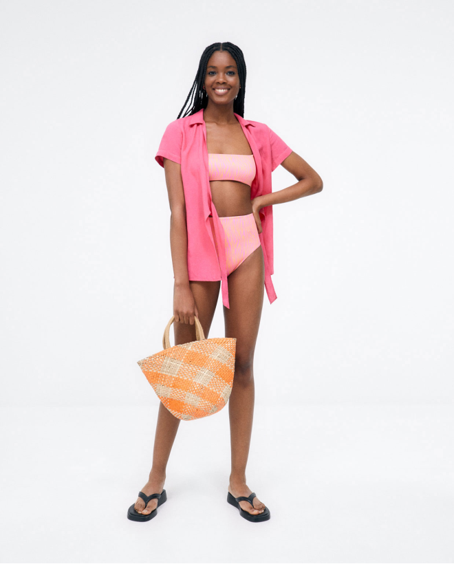 Bas de bikini haut Rose