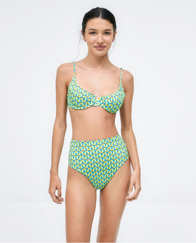 Bas de bikini haut Vert acide