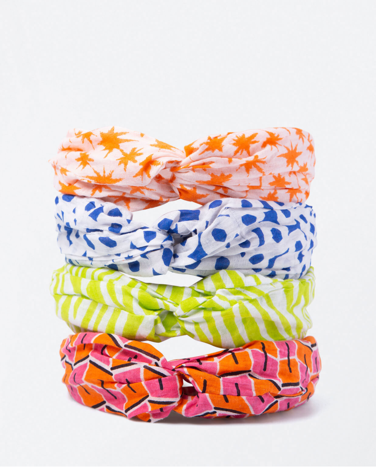 Bandeau large imprimé Orange