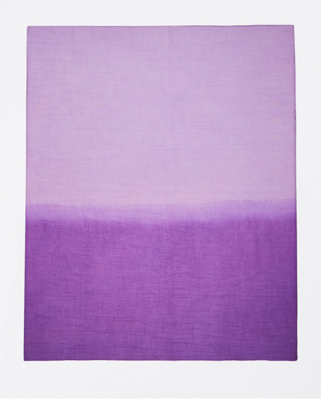 Sciarpa sarong degradata con frange Lila