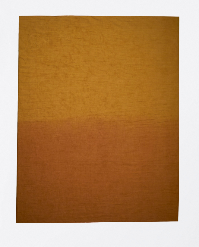 Foulard sarong degradato con frange Tabacco