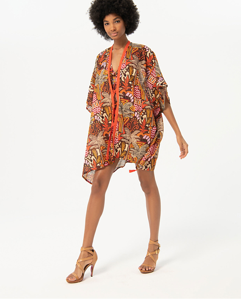 Kimono corto aperto Multi