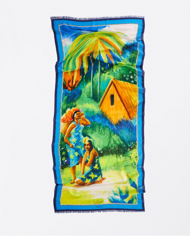 Foulard sarong stampata Multi
